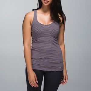 Lululemon Cool Racerback
Hyper Stripe Mauvelous Heathered Black